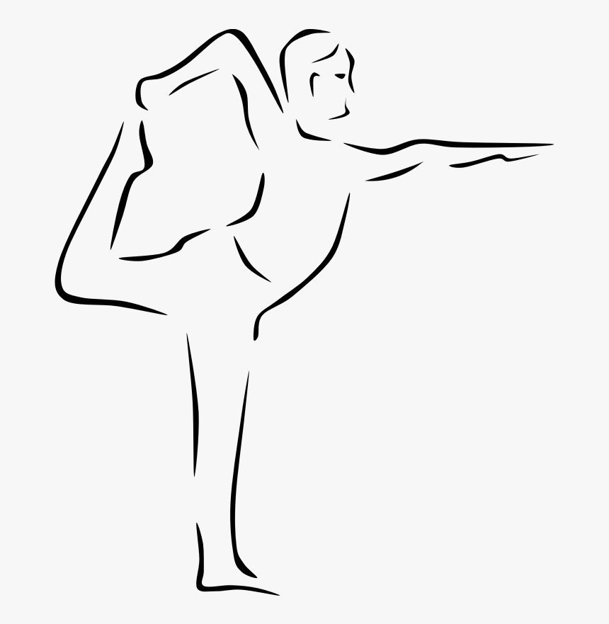 Drawing Of A Person Doing Yoga Clipart , Png Download - Yoga Clip Art, Transparent Png, Free Download