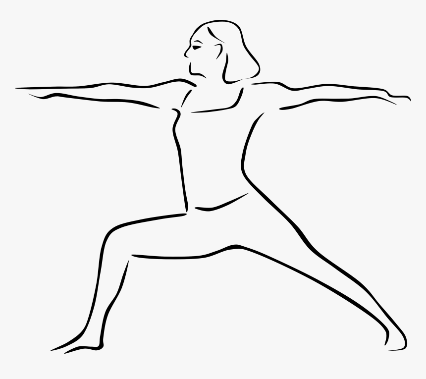 Yoga Clipart Outline - Drawing Of Yoga Poses, HD Png Download, Free Download