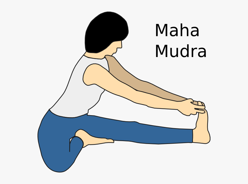 Yoga Position Maha Mudra Svg Clip Arts - Maha Mudra, HD Png Download, Free Download