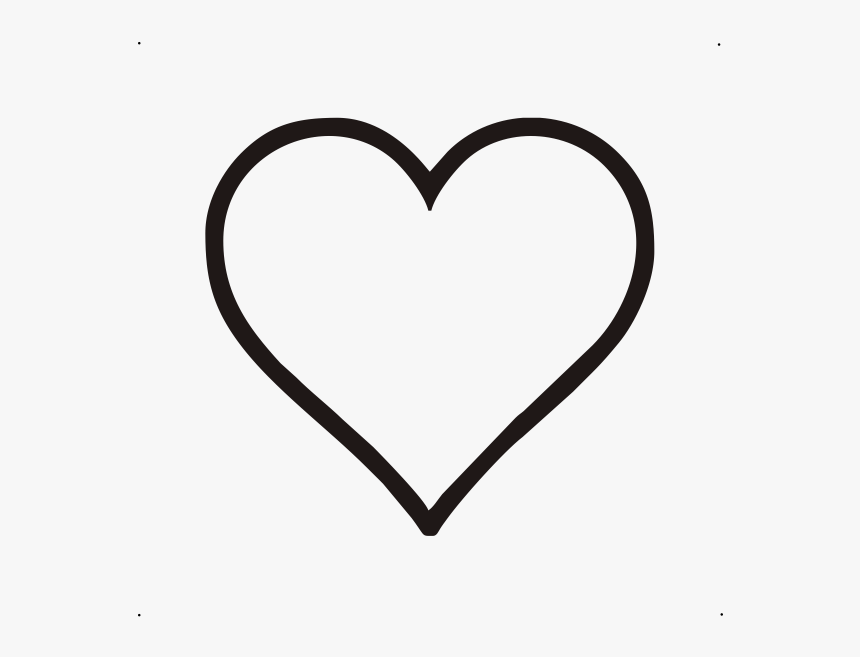 Heart Png Outline - Black Heart Outline Transparent, Png Download, Free Download