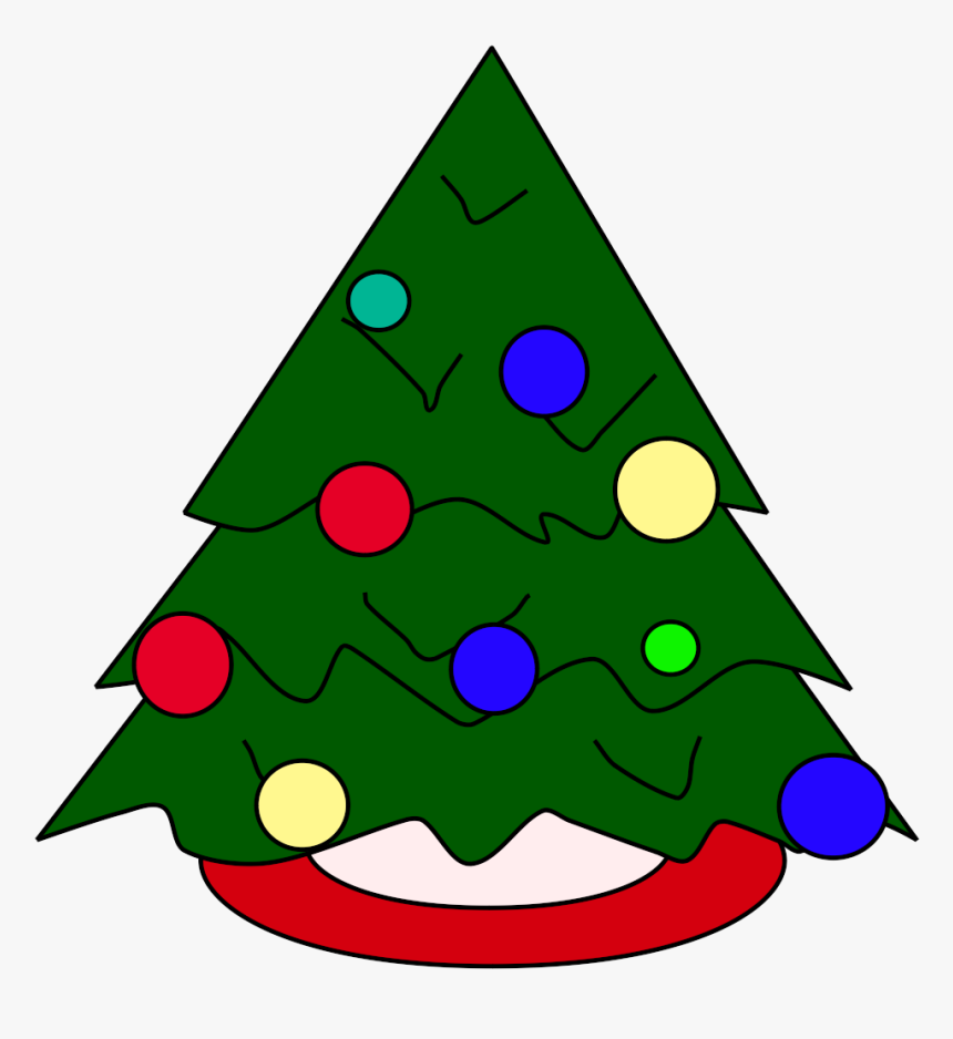 Christmas Tree Animation Desktop Wallpaper Clip Art - Christmas Tree Without A Star, HD Png Download, Free Download