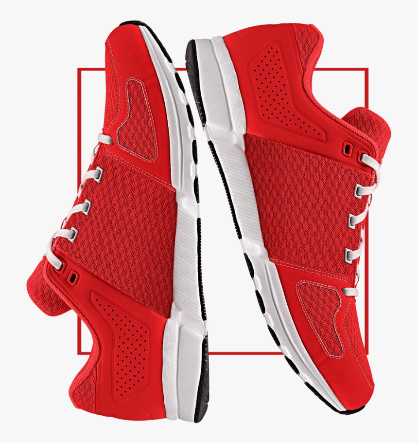 Red-shoes - Running Shoe, HD Png Download - kindpng