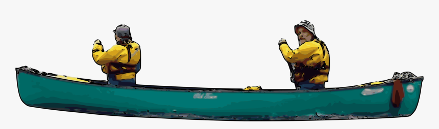 Canoeists And Canoe - People In Canoe Png, Transparent Png, Free Download