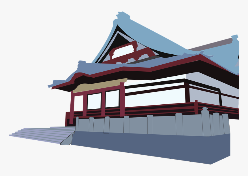 Temple, Japan, Japanese, Landmark, Asia, Travel - Japanese House Transparent Png, Png Download, Free Download
