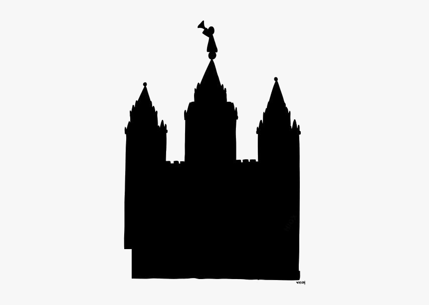 Salt Lake Temple Png Transparent Images - Silhouette, Png Download, Free Download