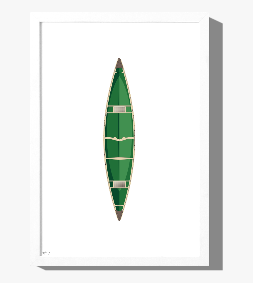 Canoe Art Print With Optional Frame, HD Png Download, Free Download