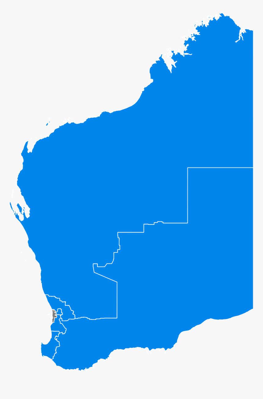 Results Of The Australian Federal Election In Western - Regional Map Of Western Australia, HD Png Download, Free Download