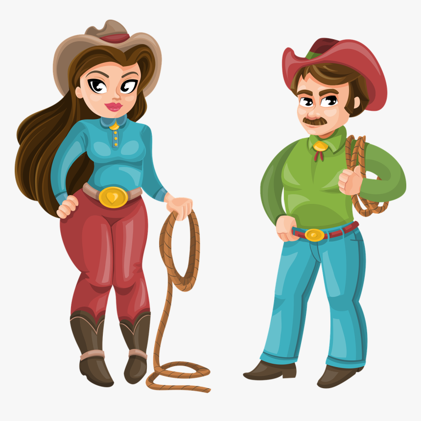 Cowboy Man And Woman, HD Png Download, Free Download