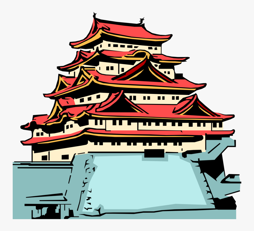 Vector Illustration Of Buddhist Temple, Japan - Tempio Giapponese Png, Transparent Png, Free Download