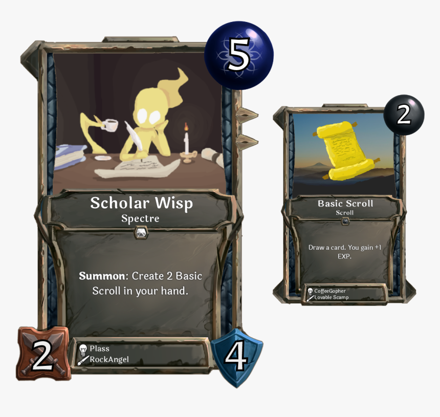 Transparent Scholar Png - Card Game Sample Png, Png Download, Free Download