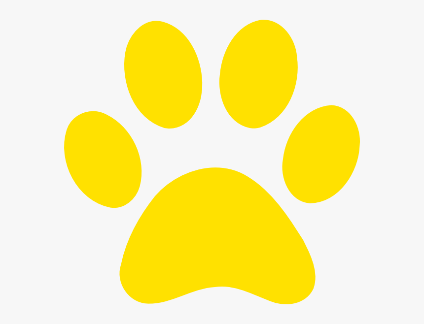 Yellow Paw Print Clip Art At Clipartimage - Bear Paw Print Yellow, HD Png Download, Free Download