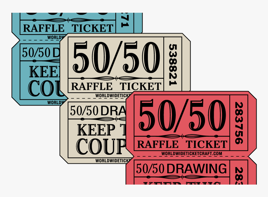 Transparent Raffle Tickets Png - Transparent 50 50 Raffle, Png Download, Free Download