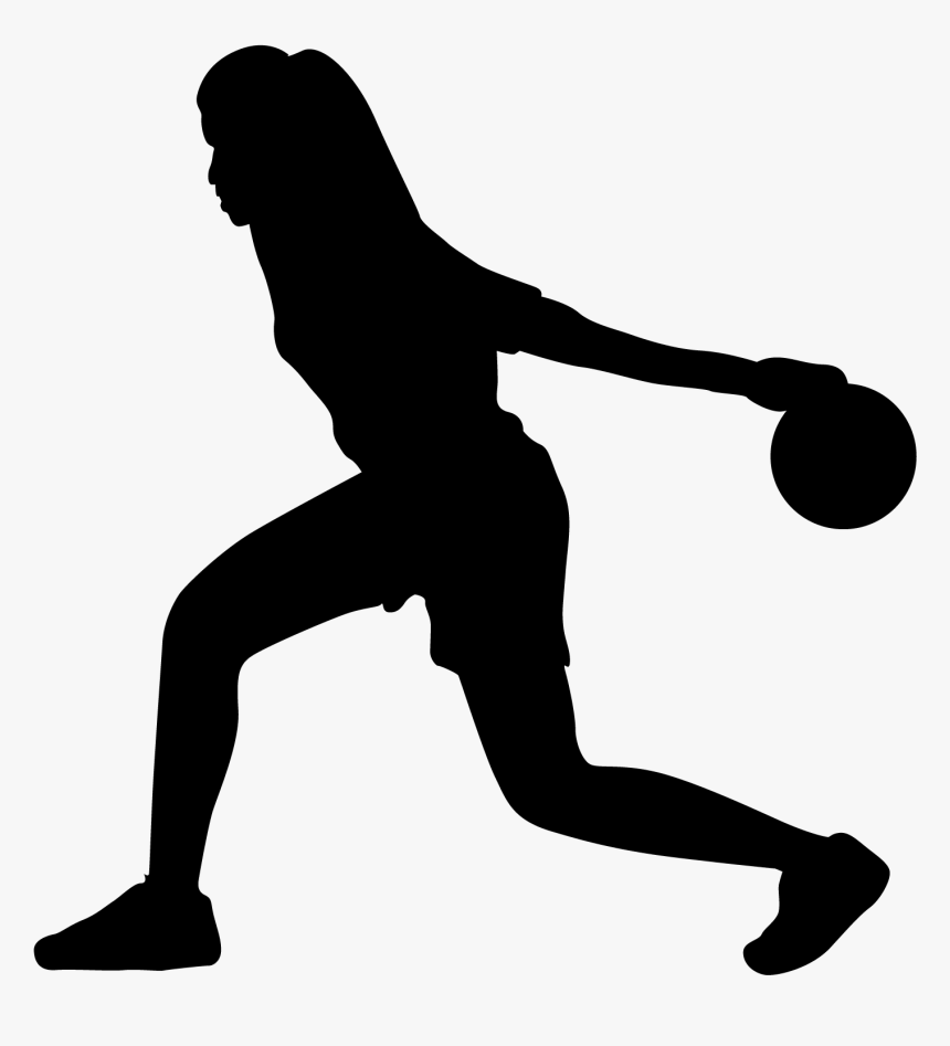 Ten-pin Bowling Silhouette - Silhouette Bowling Png, Transparent Png, Free Download