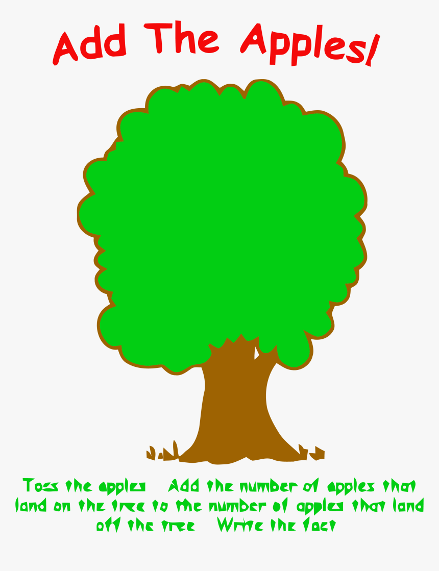 Mat Clipart Apple Tree Pic Clipart Png - Put Apples On The Tree, Transparent Png, Free Download