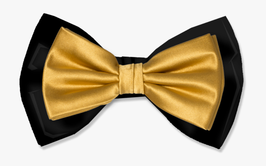 #bow #black #gold #steelers - Satin, HD Png Download, Free Download