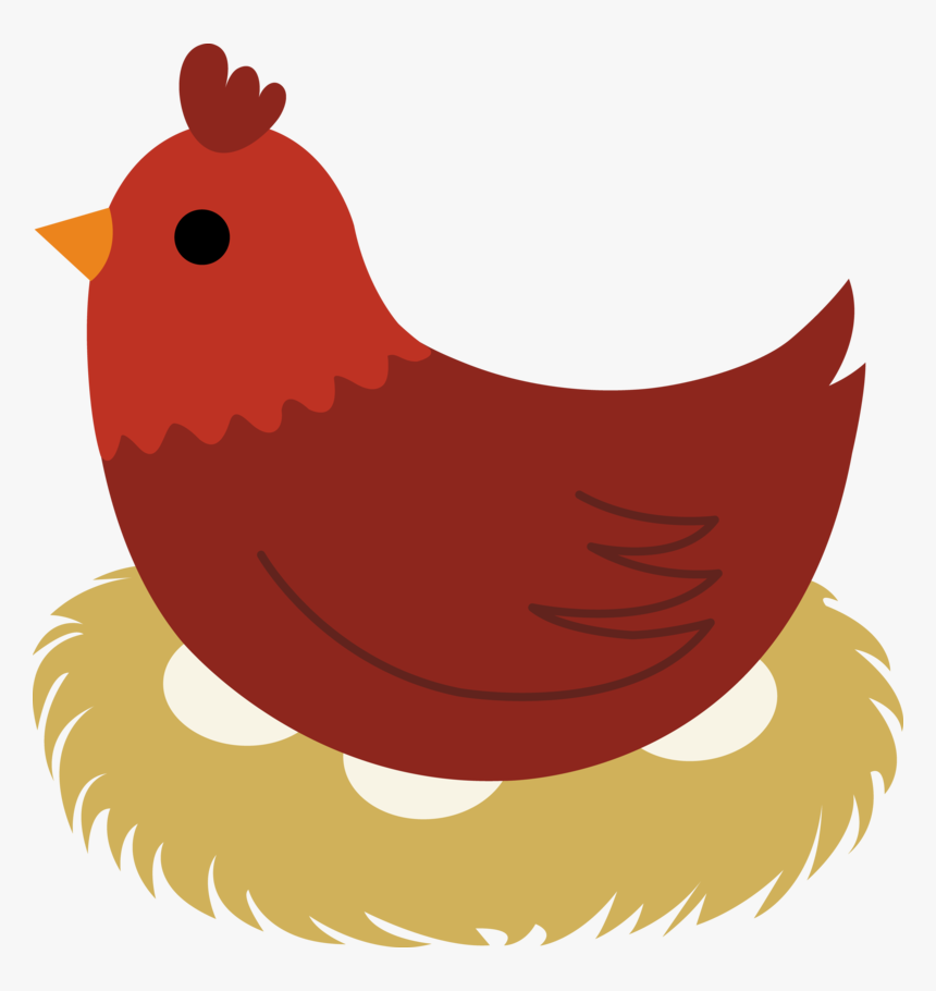 Hen On Nest Clipart Little Red Hen Clipart Hd Png Download Kindpng