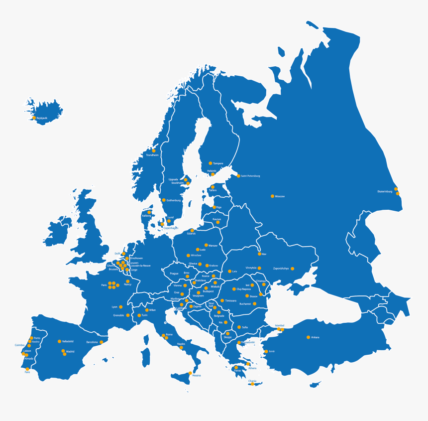 Best Map Of Europe - Uefa Nations League 2020 21, HD Png Download, Free Download