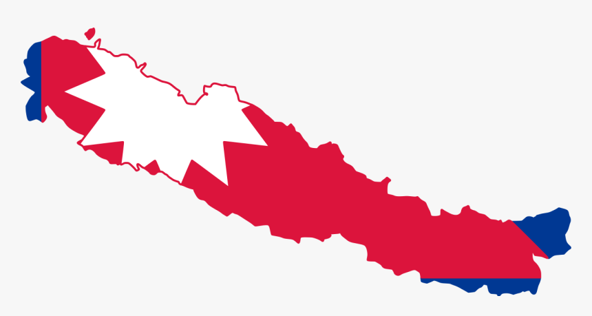 Greater Nepal - Nepal Flag In Map, HD Png Download, Free Download