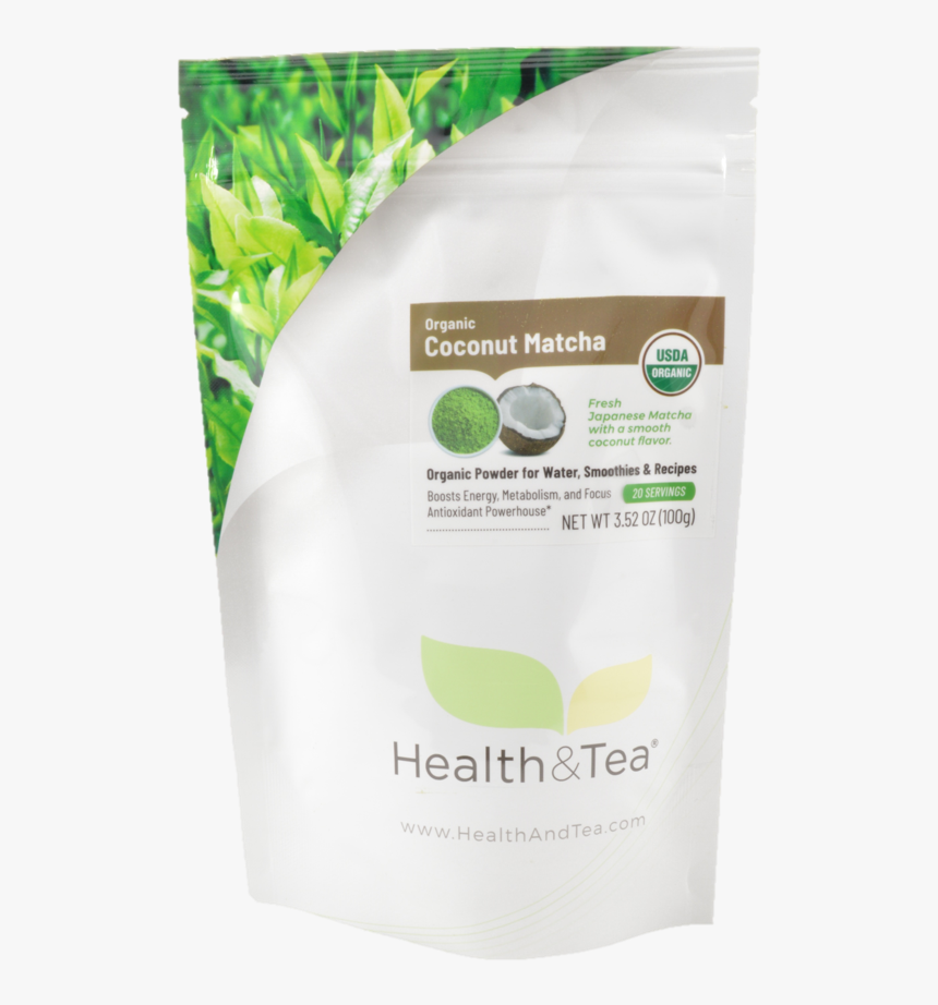 Health And Tea Organic Coconut Matcha - Banner, HD Png Download, Free Download