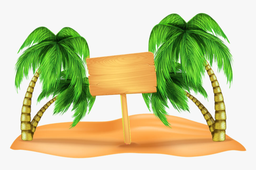 Clip Art On The - Beach Palm Trees Png, Transparent Png, Free Download