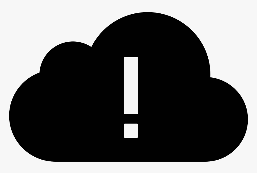 Error Cloud Filled Cones - Cloud Icon Png, Transparent Png, Free Download