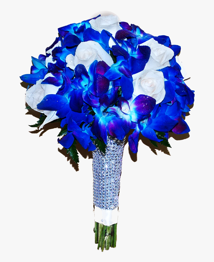 Transparent Bouquet Png - Blue Flower Bouquet Png, Png Download, Free Download