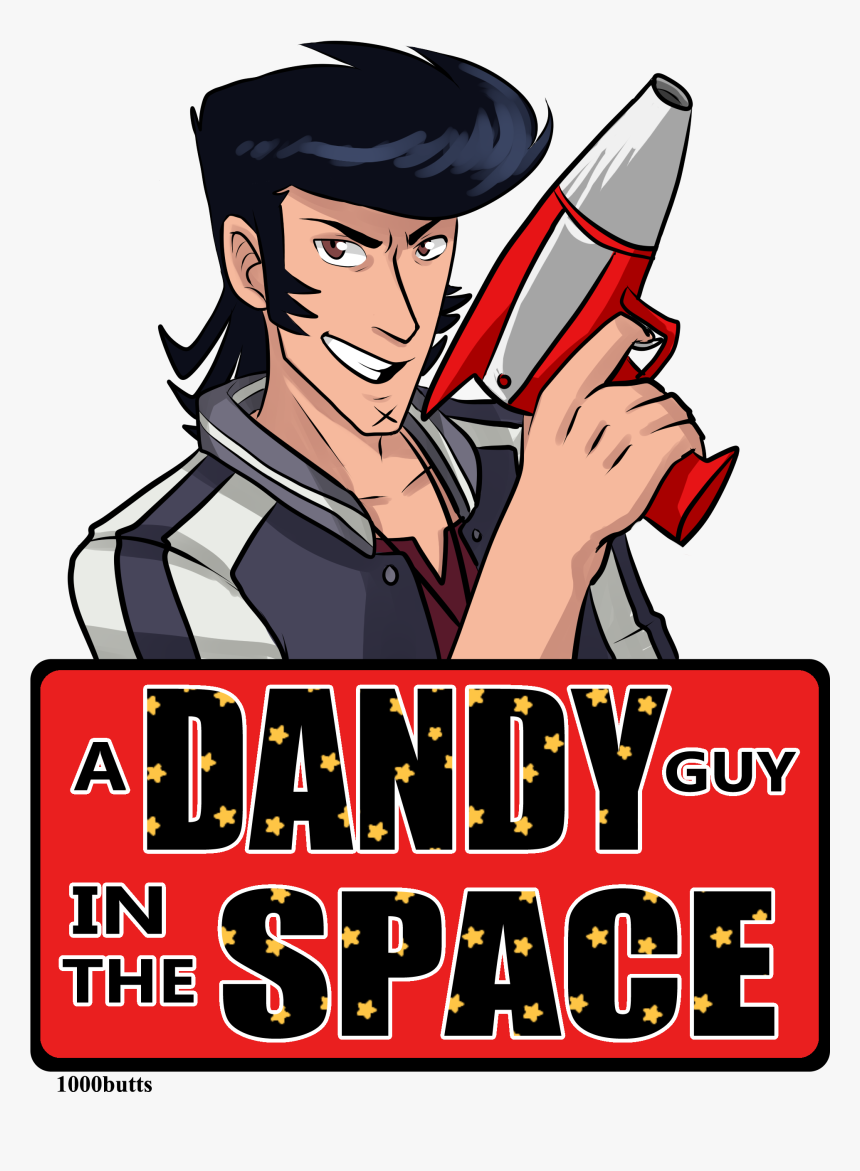 A Dandy Guy In The Space - Cartoon, HD Png Download, Free Download