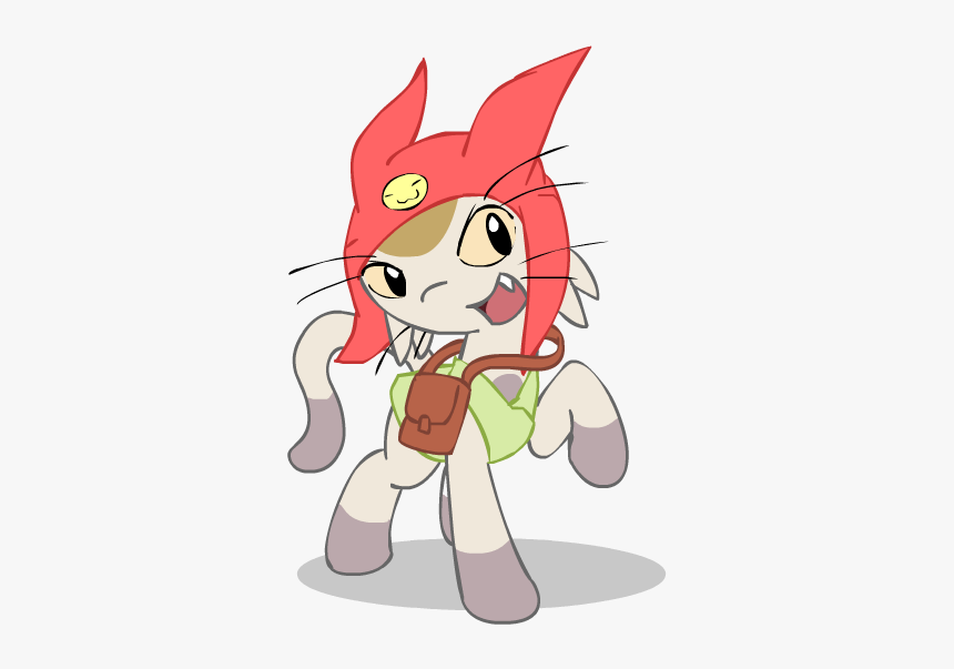 Cat Pony Horse Whiskers Mammal Cartoon Fictional Character - Cartoon, HD Png Download, Free Download