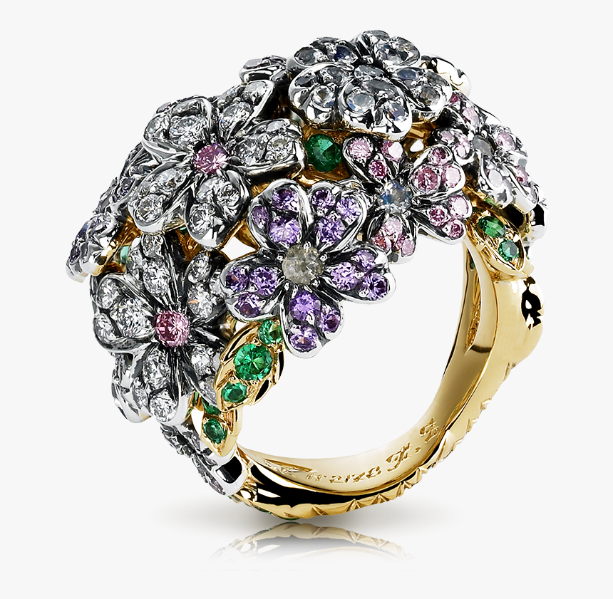 Fabergé Forget Me Not Ring Featuring Flower Shapes - Forgetme Not Faberge Egg, HD Png Download, Free Download