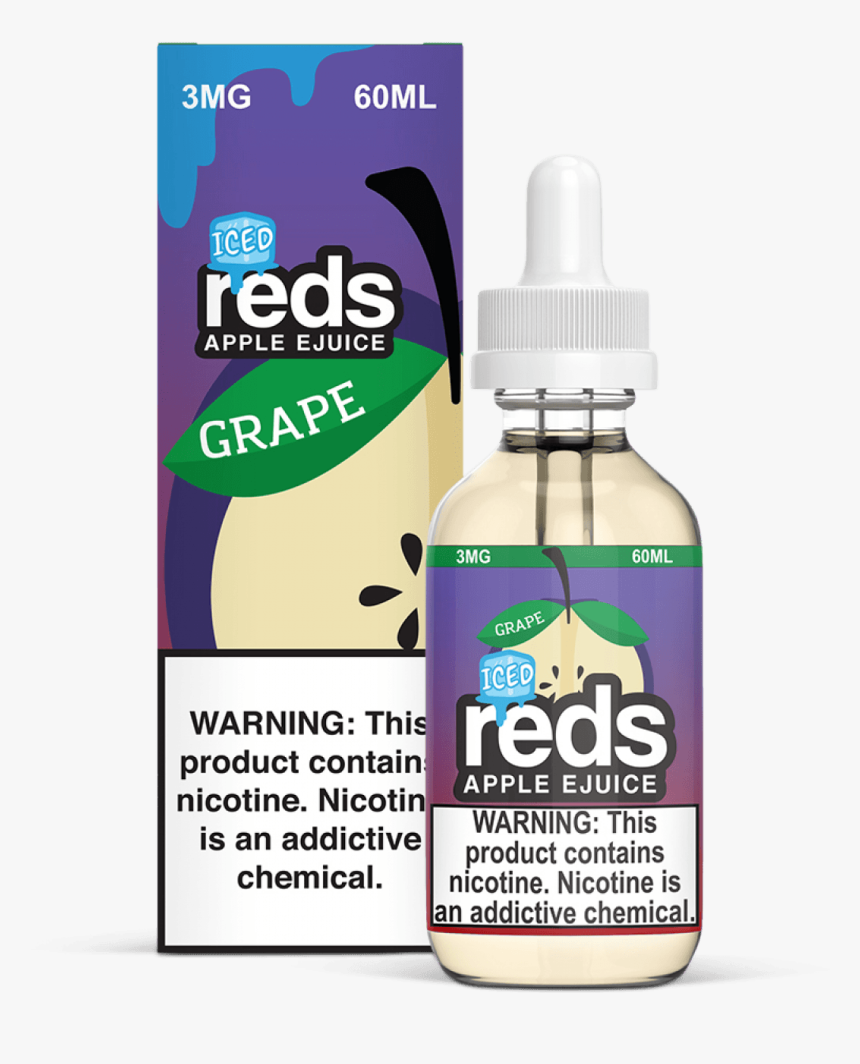 Reds Grape Iced - Liquido De Vape Manzana, HD Png Download, Free Download