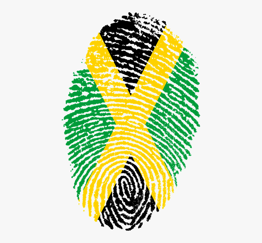 Jamaica, Flag, Fingerprint, Country, Pride, Identity - Trinidad And Tobago Fingerprint, HD Png Download, Free Download
