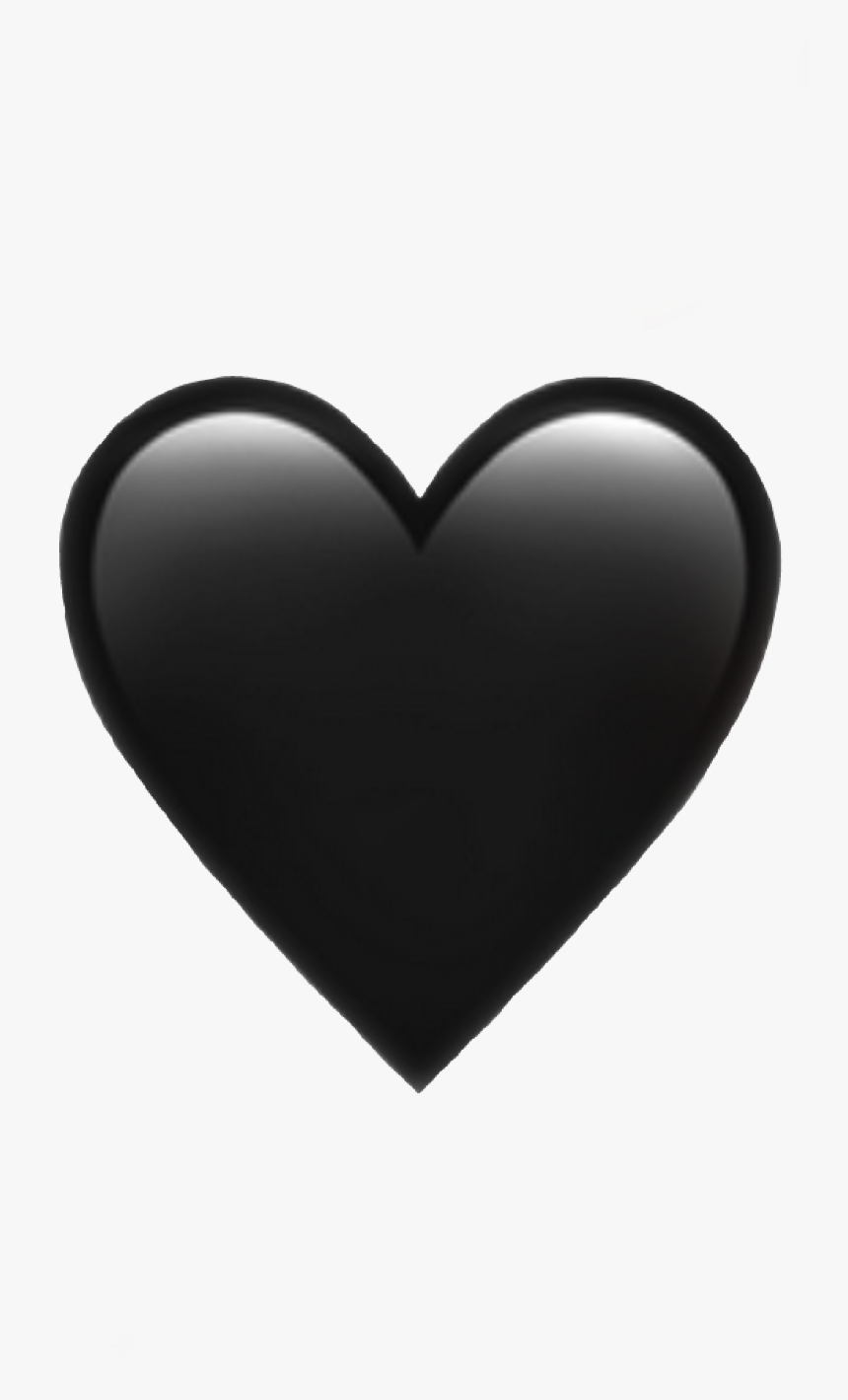 #heart #emoji #iphone #black #emojiiphone #iphoneemoji - Iphone Black Heart Emoji, HD Png Download, Free Download