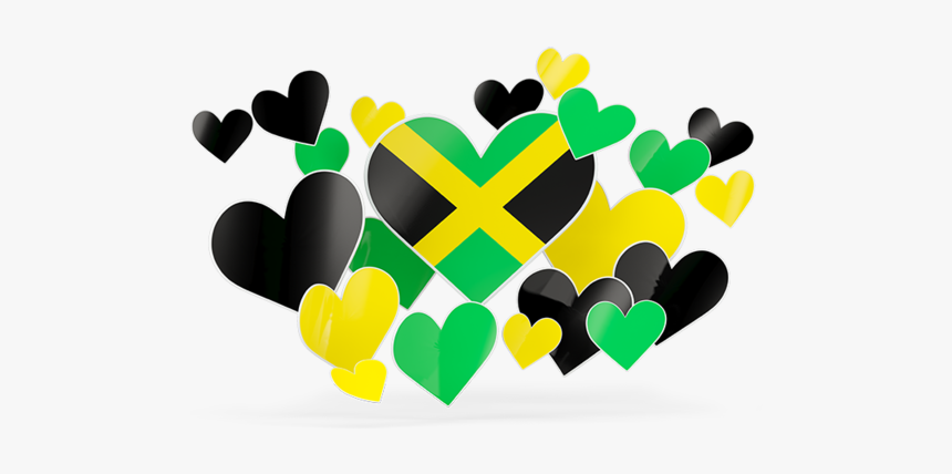 Flying Heart Stickers - Jamaica Heart, HD Png Download, Free Download