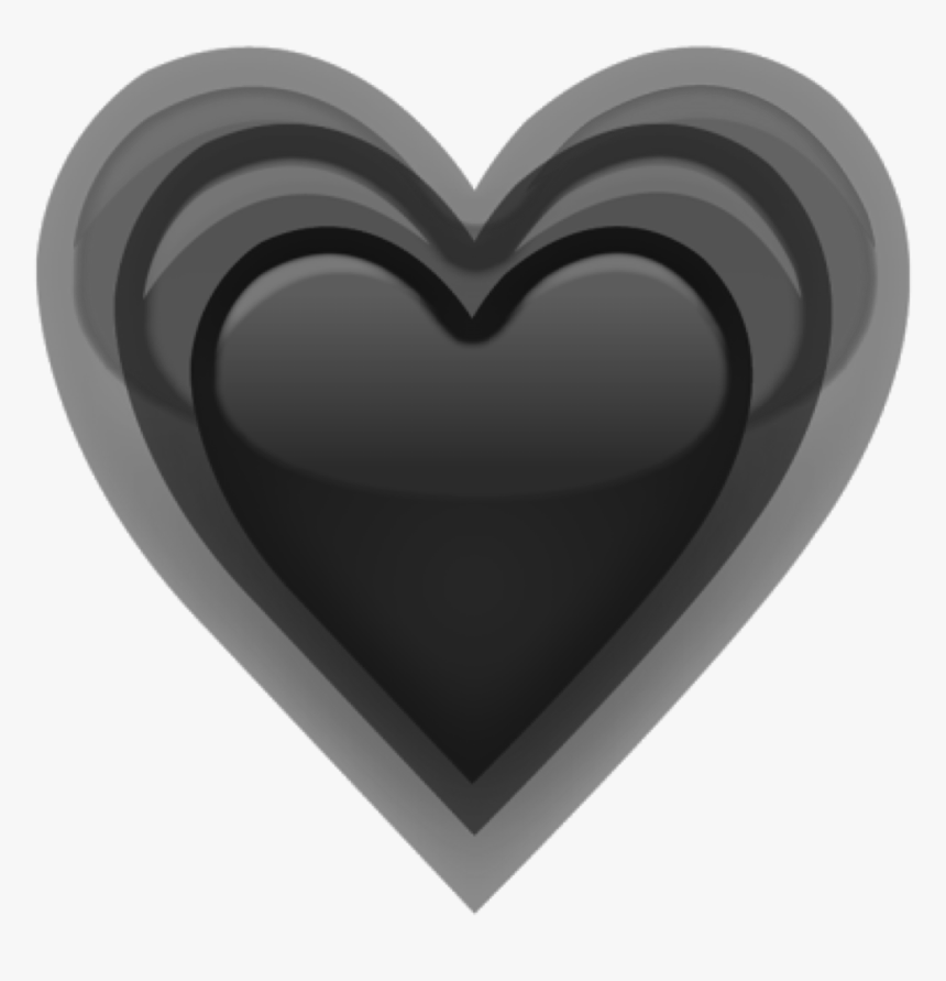 Transparent Grey Heart Png - Grey Heart Emojis Png, Png Download, Free Download