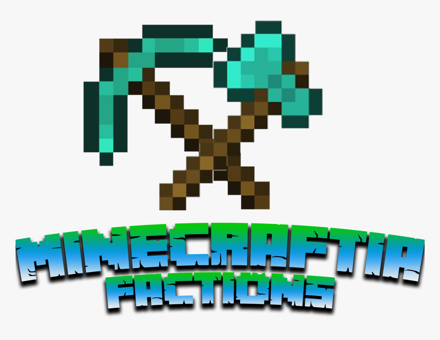 Minecraftialogo2 - Minecraft Enchanted Iron Pickaxe, HD Png Download, Free Download