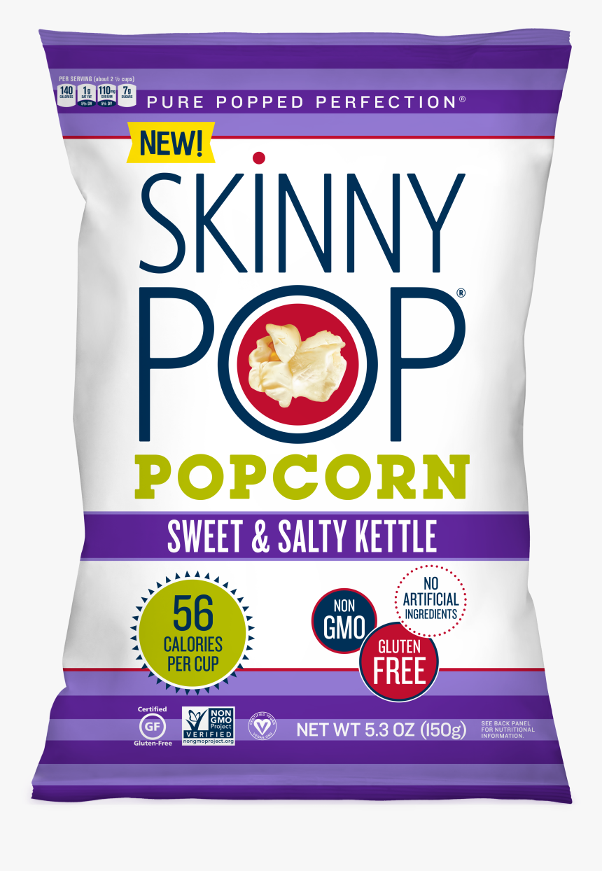 Sweet And Salty Kettle - Skinny Pop Sweet And Salty Kettle, HD Png Download, Free Download