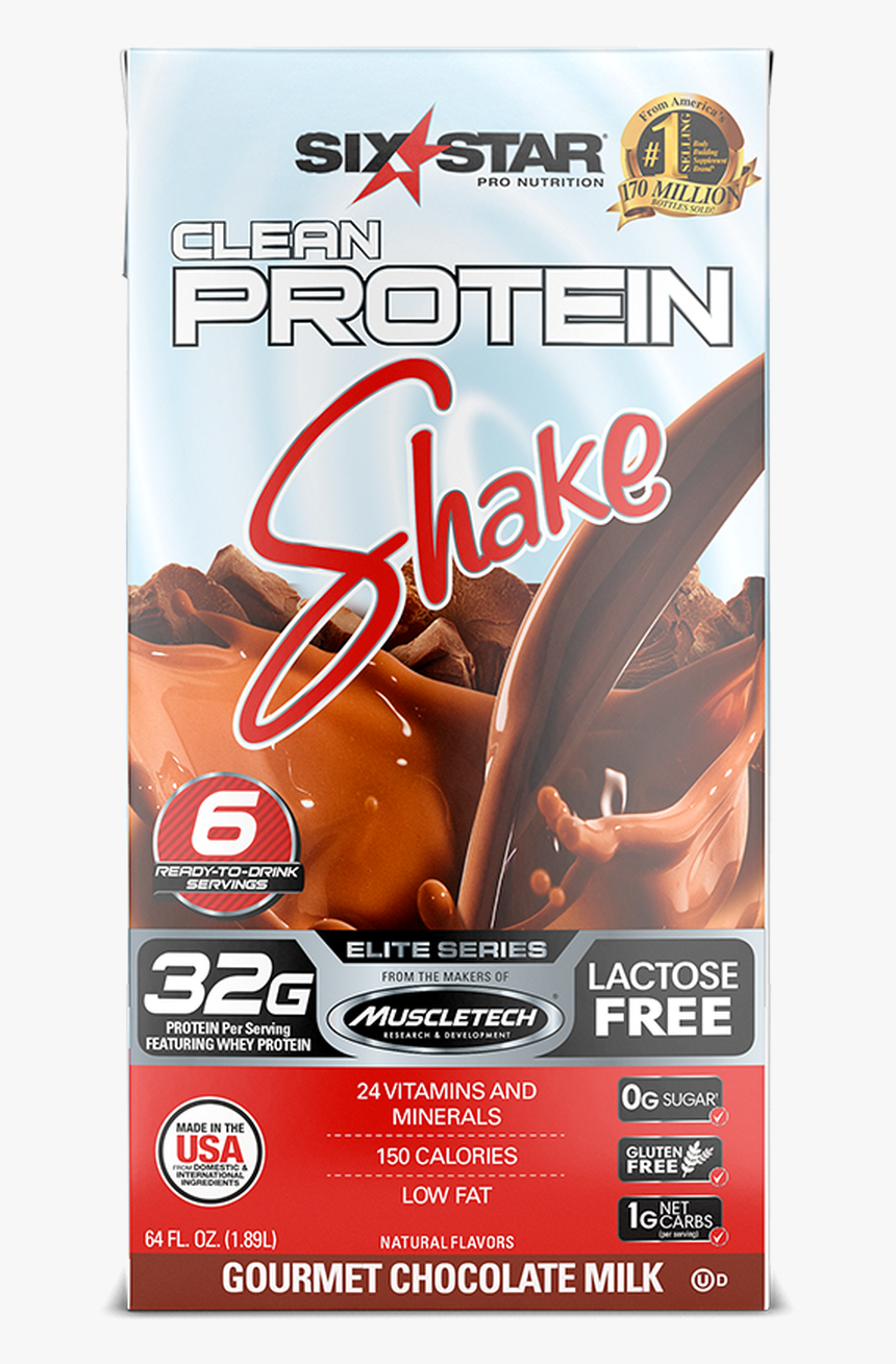 Rtd Clean Protein Shake 64 Oz - Six Star, HD Png Download, Free Download