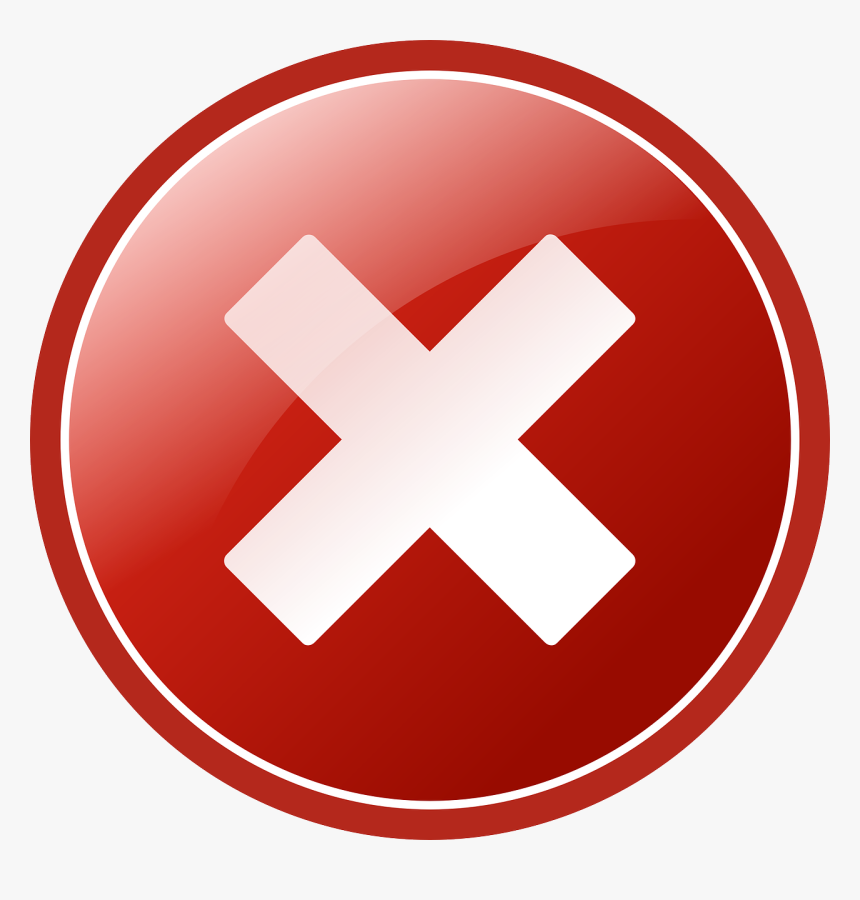 Abort, Delete, Cancel, Icon, Cross, No, Access Denied - Check Mark Png, Transparent Png, Free Download