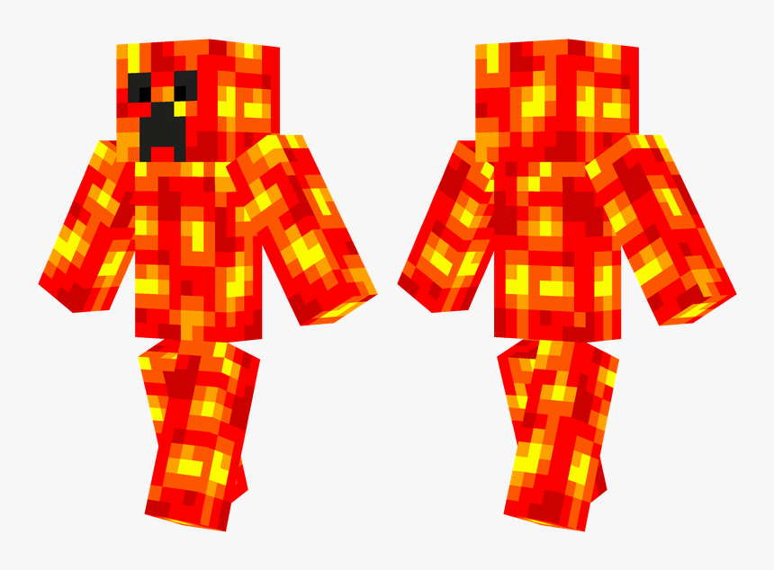 Minecraft Lava Skin, HD Png Download, Free Download