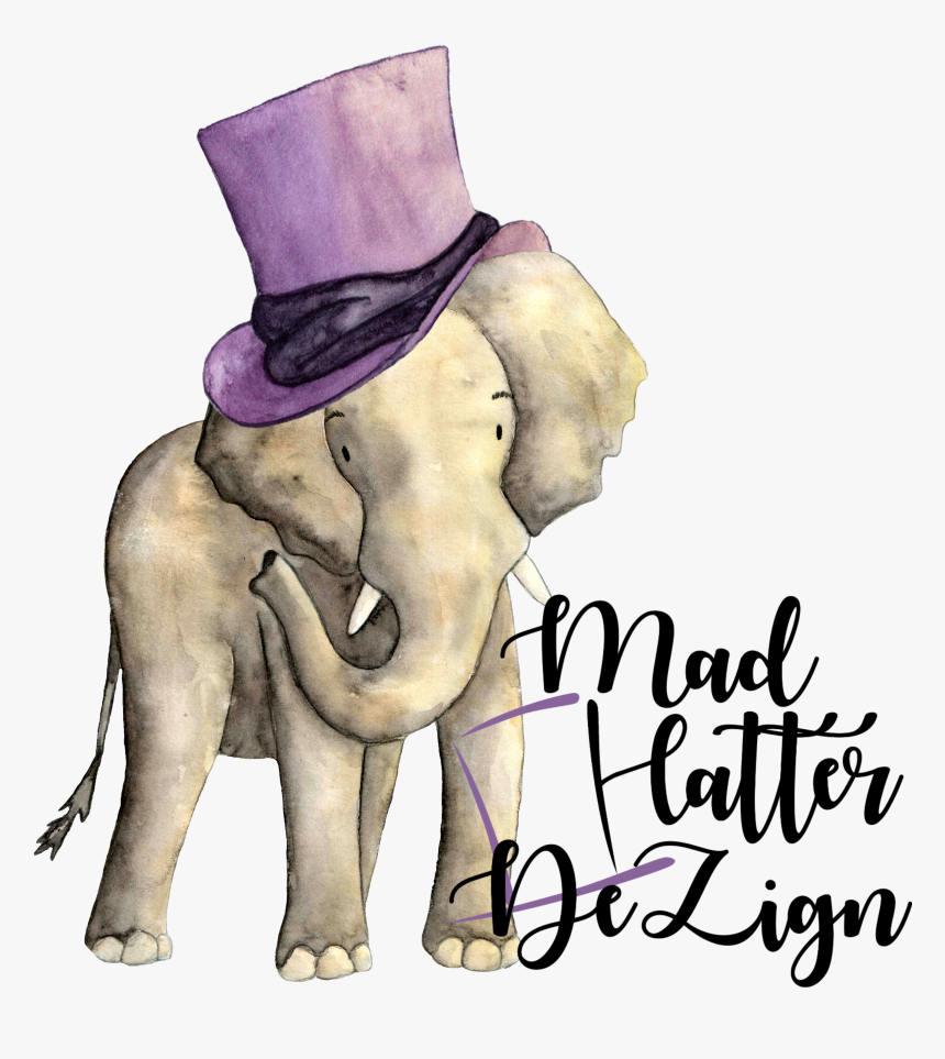 Mad Hatter Dezign - Indian Elephant, HD Png Download, Free Download