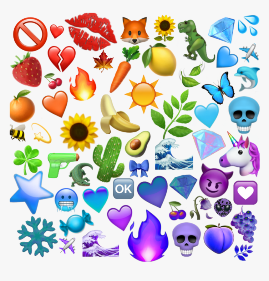 #colorful #rainbow #emojis #emojiwallpaper #wallpaper - Picsart Rainbow Emoji Background, HD Png Download, Free Download