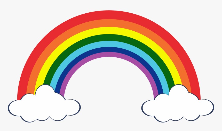 Rainbow Clipart For Printable - Rainbow Clipart, HD Png Download, Free Download