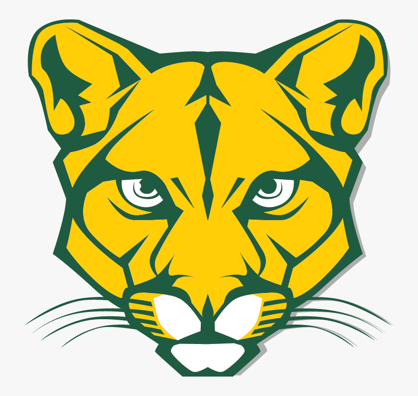 Yellow Cougar Head, Png File - Blackhawk Cougars, Transparent Png, Free Download