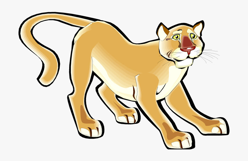 Cougar Animal Cliparts - Puma Clipart, HD Png Download, Free Download