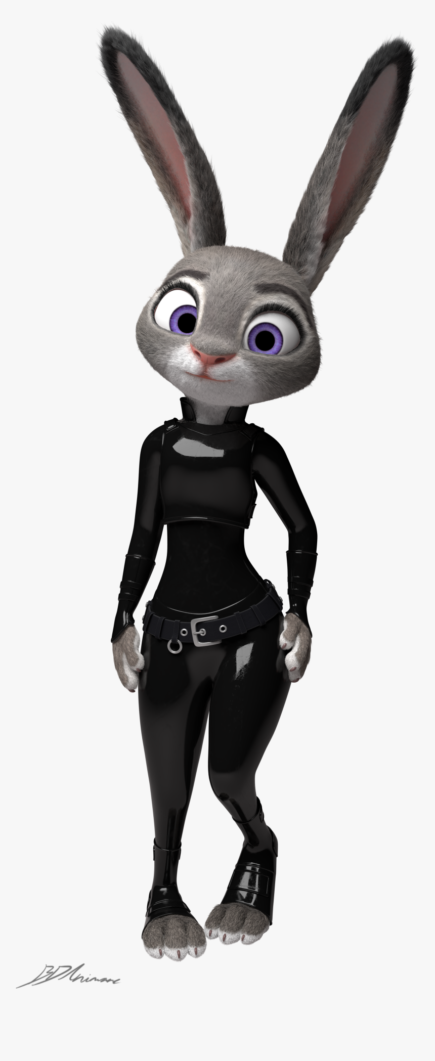 Judy Latex - Blender Judy Hopps, HD Png Download, Free Download