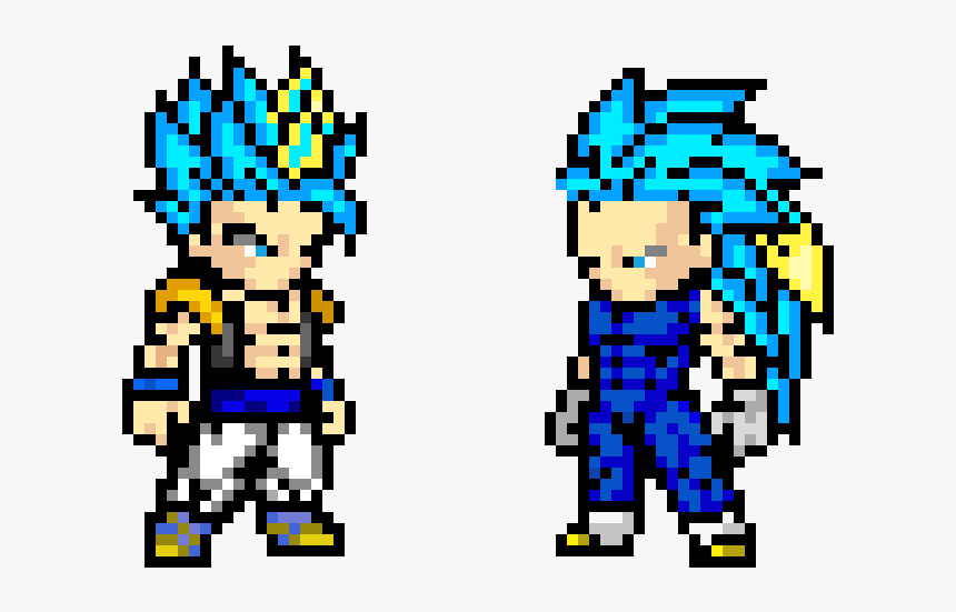 Pixel Art Gogeta Blue, HD Png Download, Free Download