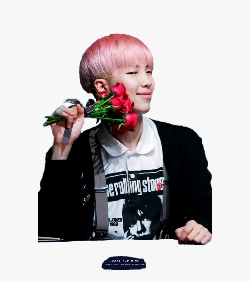 Rapmonster Png
ask To Use And Give Credit To Original - Bts Namjoon With A Flower Png, Transparent Png, Free Download