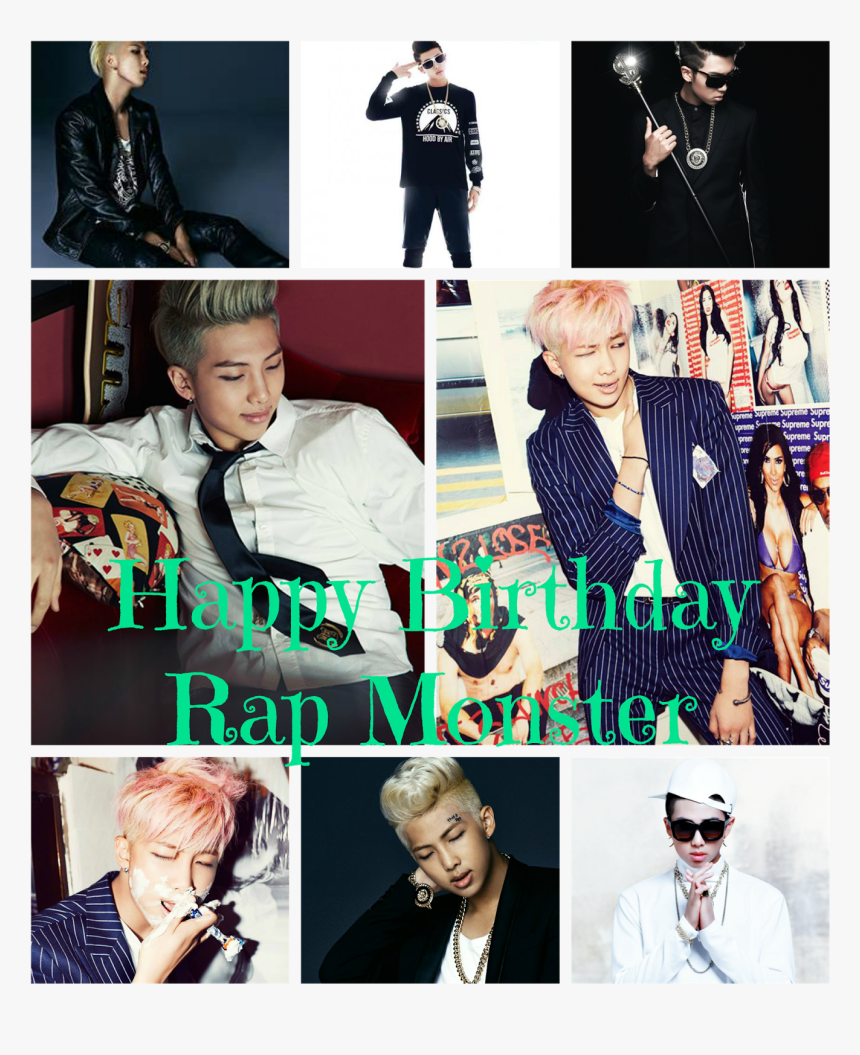 Happy Birthday Rap Monster , Png Download - Happy Birthday Rap Monster, Transparent Png, Free Download