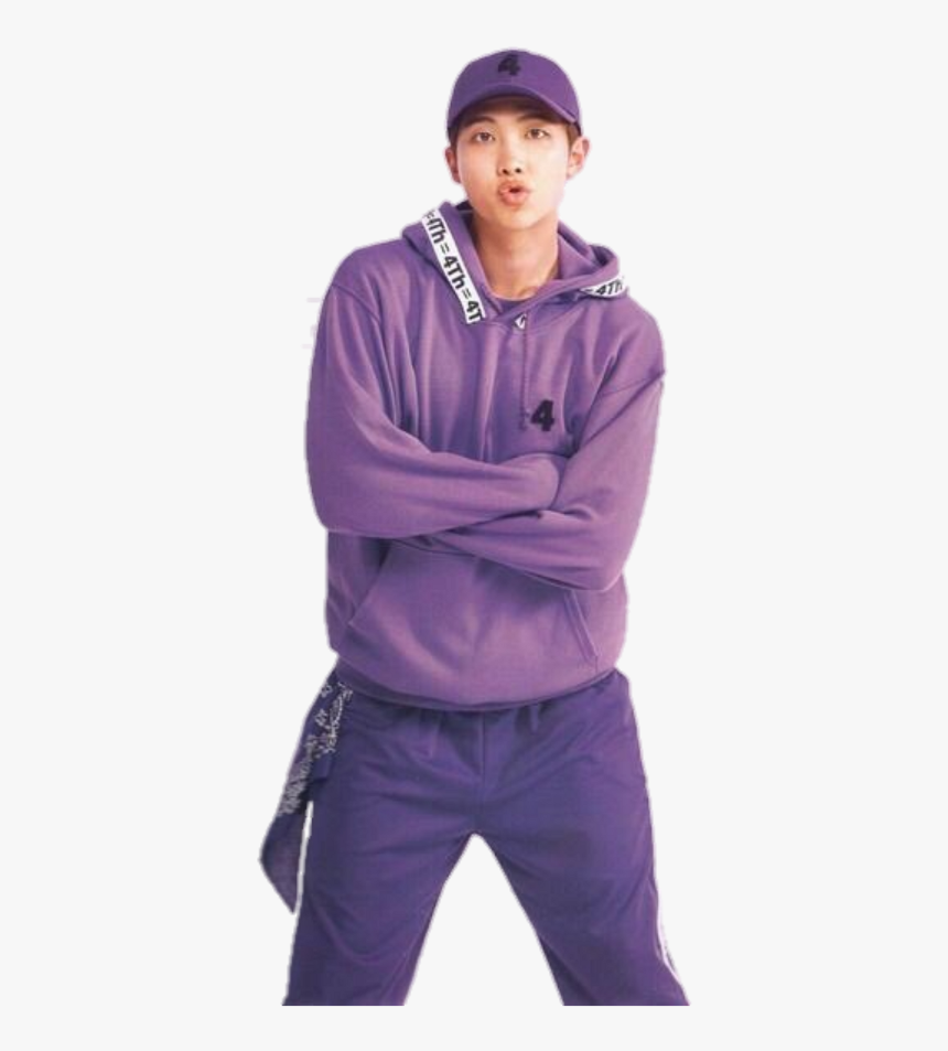 Namjoon Kimnamjoon Bts Rm Rapmonster - Bts Rm Purple Clothes, HD Png Download, Free Download