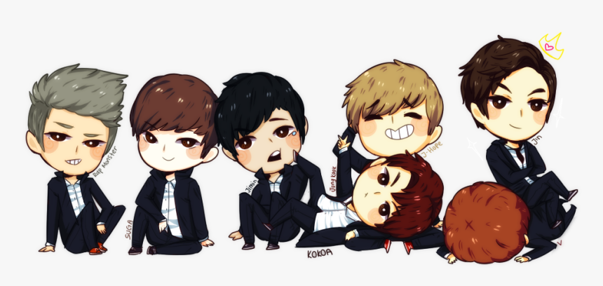 Image - Bts Kpop Cartoon, HD Png Download - kindpng